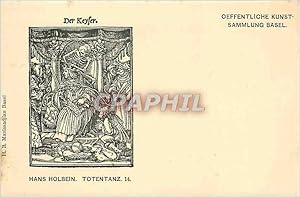 Bild des Verkufers fr Carte Postale Ancienne Der Keyfel Hans Holbein Totentanz zum Verkauf von CPAPHIL