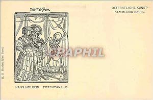 Bild des Verkufers fr Carte Postale Ancienne Die Edelfrau Hans Holbein Totentanz zum Verkauf von CPAPHIL