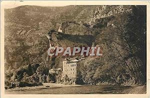 Carte Postale Ancienne Gorges du Tarn Château de La Caze