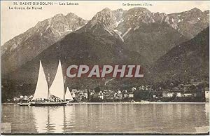 Carte Postale Ancienne Saint Gingolph Lac Leman Le Creux de Novel Bateau