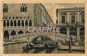 Carte Postale Ancienne Venezia Ponte della Paglia e Ponte dei Sospiri