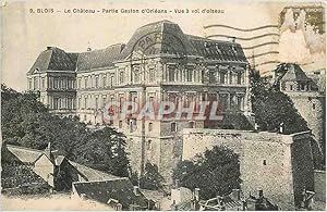 Bild des Verkufers fr Carte Postale Ancienne Blois Le Chteau Partie Gaston d'Orleans vue a vol d'oiseau zum Verkauf von CPAPHIL