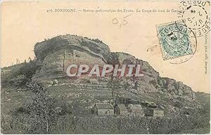 Carte Postale Ancienne Dordogne Station prehistorique des Eyzies La Gorge du fond de Gaume