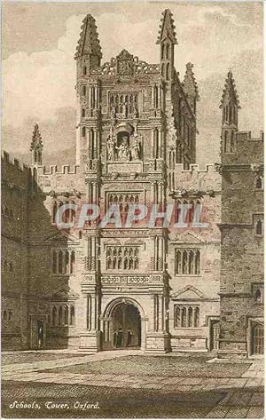 Carte Postale Ancienne Schools Tower Oxford