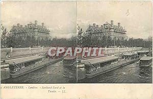 Carte Postale Ancienne Angleterre Londres Scotland Yard et la Tamise