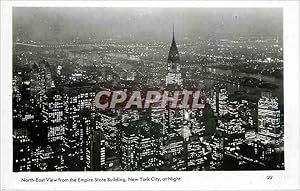 Seller image for Carte Postale Ancienne North East View from the Empire State Building New York City at night for sale by CPAPHIL