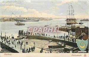 Carte Postale Ancienne Harbour Portsmouth Bateau