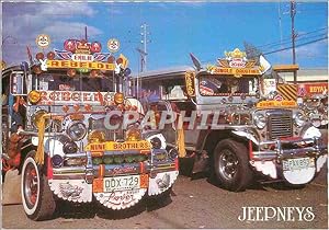 Image du vendeur pour Carte Postale Moderne Jeepneys gaudy chromy and colorfuls of public transportation Philippines mis en vente par CPAPHIL