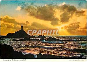 Carte Postale Moderne Sunset et la Corbiere Jersey C I