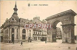 Carte Postale Ancienne Dijon Porte Guillaume Tramway