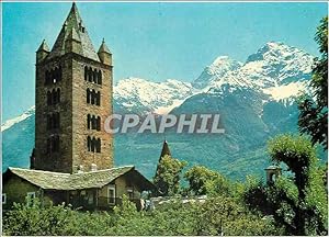 Carte Postale Moderne Aosta St Ours avec Becco de Nona et M Emilius
