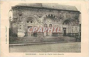 Carte Postale Ancienne Vouziers Portail de l'Eglise Saint Maurille