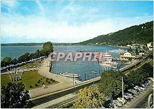 Carte Postale Moderne Bregenz Hafen mit Blumenmolo