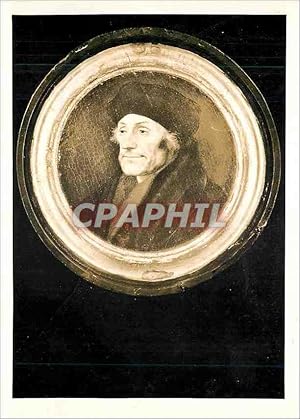 Bild des Verkufers fr Carte Postale Moderne Hans Holbein Bildnis des Erasmus von Rottedam im Rund zum Verkauf von CPAPHIL