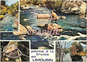 Image du vendeur pour Carte Postale Moderne Peche a La Truite en Limousin mis en vente par CPAPHIL