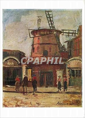 Carte Postale Moderne Maurice Utrillo Moulin Rouge