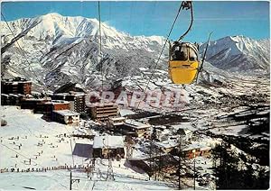 Carte Postale Moderne Pra Loup Alpes de Haute Provence vue générale Hôtels Estelan et l'Ouka