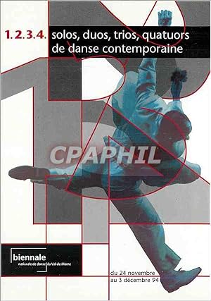 Bild des Verkufers fr Carte Postale Moderne Solos duos trios quatuors de danse contemporaine zum Verkauf von CPAPHIL