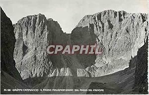 Bild des Verkufers fr Carte Postale Ancienne Gruppo Catinaccio Il Passo Molignon (2600) dal Passo del Principe zum Verkauf von CPAPHIL
