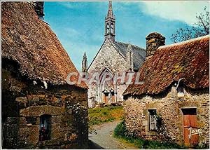 Carte Postale Moderne Village Breton Ici la chapelle entonne pasaume Pour les vieux murs