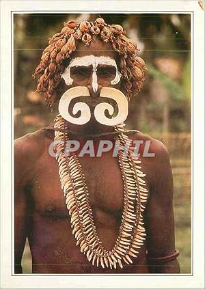 Carte Postale Moderne Papua New Guinea Nouvelle Guinee Guerrier Asmat