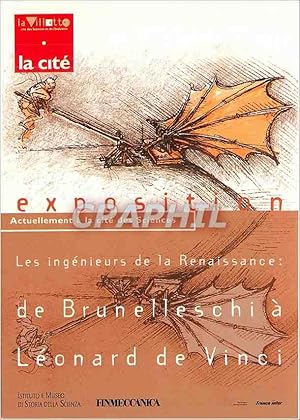 Image du vendeur pour Carte Postale Moderne Les ingenieurs de la Renaissance de Brunelleschi a Leonard de Vinci Cite des Sciences La Villett mis en vente par CPAPHIL