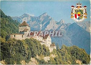 Bild des Verkufers fr Carte Postale Moderne Furstentum Principality Principaut Liechtenstein Schlob Vaduz Staatwappen zum Verkauf von CPAPHIL