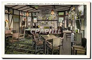 Seller image for tats Unis Carte Postale Ancienne Card room (Dutch style) Briarcliff Ldoge Manor New York for sale by CPAPHIL