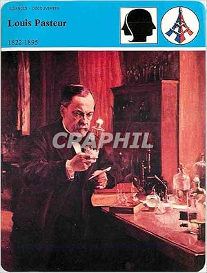 Bild des Verkufers fr Fiche illustree Louis Pasteur La science au service de l'homme zum Verkauf von CPAPHIL