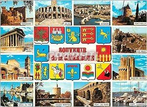 Carte Postale Moderne Souvenir de la Camargue Tarascon Arles Avignon Fontvieille Nimes Les Baux