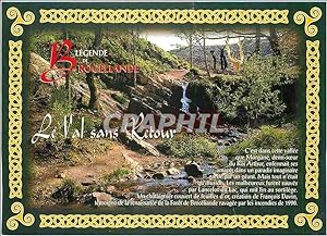 Carte Postale Moderne Legende du Pays Breton(forêt de Broceliande) Le Val sans Retoure