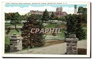Bild des Verkufers fr tats Unis Carte Postale Ancienne View Showing Rear Entrance Briarcliff Lodge New York zum Verkauf von CPAPHIL
