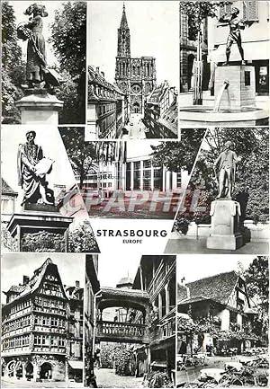 Image du vendeur pour Carte Postale Moderne Strasbourg Orangerie Rue Merciere Statue de Gutenberg Maison de l'Europe mis en vente par CPAPHIL