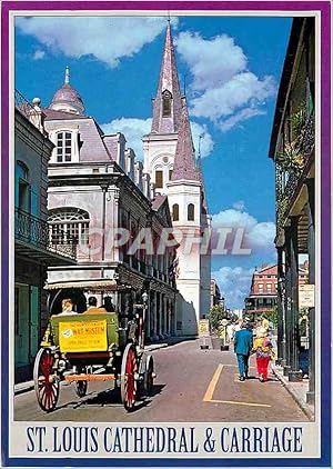 Carte Postale Moderne St Louis Cathédrale Carriage New Orleans Louisiana