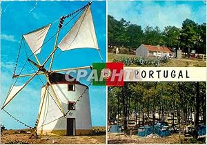 Image du vendeur pour Carte Postale Moderne Nazare Portugal Moulin a vent et parcs de camping mis en vente par CPAPHIL