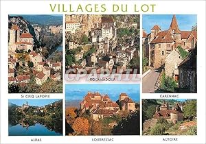 Carte Postale Moderne Villages du Lot St Cirq Lapopie Rocamadour Carennac Albas Loubressac Autoire