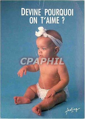 Image du vendeur pour Carte Postale Moderne Devine pourquoi on t'aime Baby Boom mis en vente par CPAPHIL