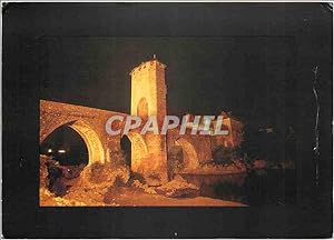 Seller image for Carte Postale Moderne Le Bearn Orthez illumination du vieux pont (XIIIe) for sale by CPAPHIL