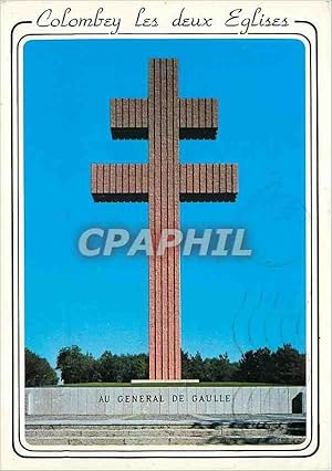 Bild des Verkufers fr Carte Postale Moderne Colombey les deux Eglises Memorial erige a la memoire du Gnral de Gaulle zum Verkauf von CPAPHIL