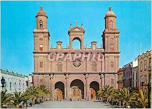 Seller image for Carte Postale Moderne Las Palmas de Gran Canaria La Cathdrale et Place Sainte Anne for sale by CPAPHIL