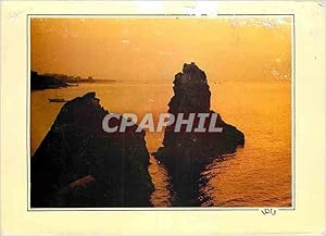 Carte Postale Moderne Reflets du Languedoc Cap d'Agde Crepuscule sur les rochers des deux freres