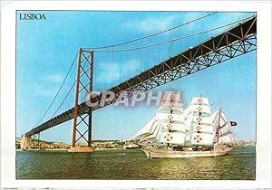 Bild des Verkufers fr Carte Postale Moderne Lisboa Portugal Pont sur le Tage zum Verkauf von CPAPHIL