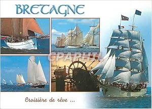 Bild des Verkufers fr Carte Postale Moderne Bretagne Croisiere de reve Bateaux zum Verkauf von CPAPHIL