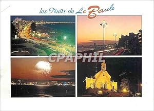 Imagen del vendedor de Carte Postale Moderne La Baule Animations nocturnes sur la grande plage et la chapelle Sainte Anne a la venta por CPAPHIL