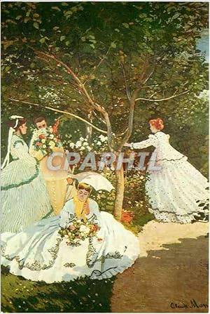 Seller image for Carte Postale Moderne Claude Monet 1840 1926 Femmes au jardin 1866 67 Paris Musee d'Orsay for sale by CPAPHIL