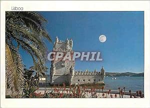 Bild des Verkufers fr Carte Postale Moderne Lisboa Tour de Belem sur la rive du Tage zum Verkauf von CPAPHIL