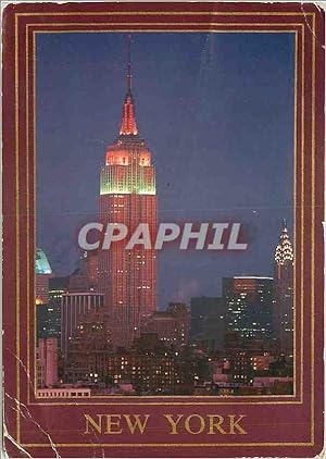 Bild des Verkufers fr Carte Postale Moderne New York CITY magnificent view of the Empire State Bulding at Night zum Verkauf von CPAPHIL