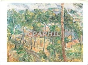 Bild des Verkufers fr Carte Postale Moderne Paul Cezanne Paysage a l'Estaque hule sur tole 73 cm* 92 cm 1889 1885 zum Verkauf von CPAPHIL