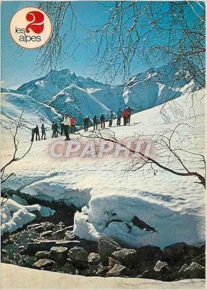 Seller image for Carte Postale Moderne Les 2 alpes (Isere) alt 1650 3500 m Pistes de Pied Mouter La muzelz 3459 m et tete de Lauranoute for sale by CPAPHIL