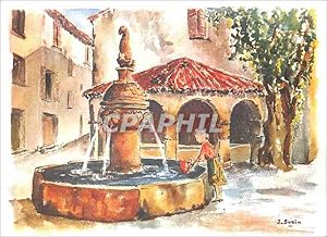 Image du vendeur pour Carte Postale Moderne Les Aquarelles Provence Cote d'Azur Vieille fontaine mis en vente par CPAPHIL